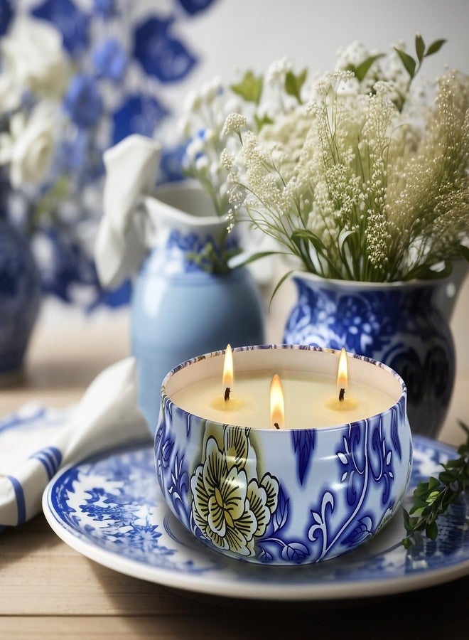 Jeximing 3 Wick Large Citronella Candle & Rosemary Scented Candle & Sage Scented Candle, 3 Pack 13.5oz Outdoor Candles, Soy Wax Candle Set for Indoor, Up to 200hrs Burning Emergency Candles - Image 3